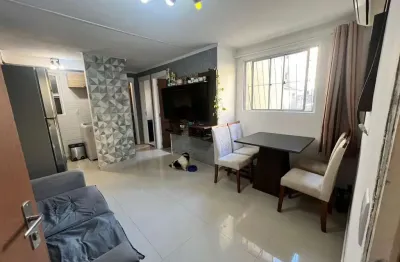 Apartamento térreo com 2 dormitórios semi mobiliado