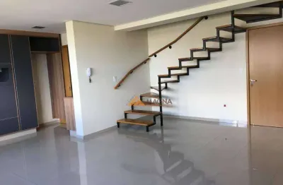 Apartamento duplex com 2 suítes para alugar, 95 m² por r$ 4.946/mês - quinta da primavera - ribeirão preto/sp