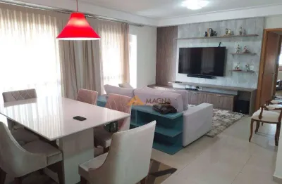 Apartamento com 3 suítes.todo mobiliado, 124 m² - venda por r$ 1.300.000 ou aluguel por r$ 9.127/mês - bosque das juritis - ribeirão preto/sp