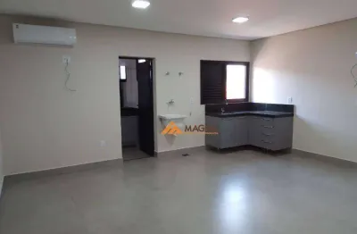 Kitnet com 1 quarto/sala para alugar, 36 m² por r$ 1.300/mês - iguatemi - ribeirão preto/sp
