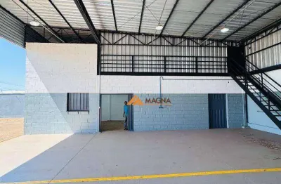 Galpão para alugar, 1052 m² por r$ 28.600,00/mês - residencial e comercial palmares - ribeirão preto/sp