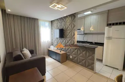 Apartamento com 2 quartos para alugar, 46 m² por r$ 2.525/mês - reserva sul condomínio resort - ribeirão preto/sp