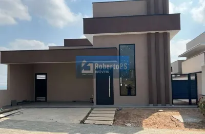 Venha se encantar com essa casa térrea moderna, localizada no condomínio em caçapava.