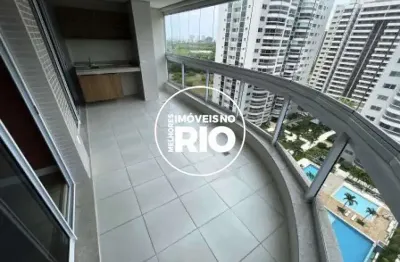 Apartamento com 3 quartos à venda na avenida salvador allende, --, barra da tijuca, rio de janeiro, 115 m2 por r$ 1.100.000
