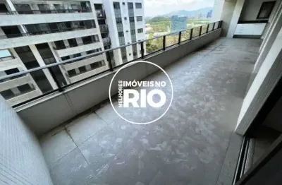 Apartamento com 3 quartos à venda na avenida salvador allende, --, barra da tijuca, rio de janeiro, 134 m2 por r$ 1.400.000
