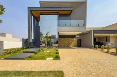 Casa de luxo em condomínio com 3 suítes e 310m² na ribeirão preto no vila do golfe
