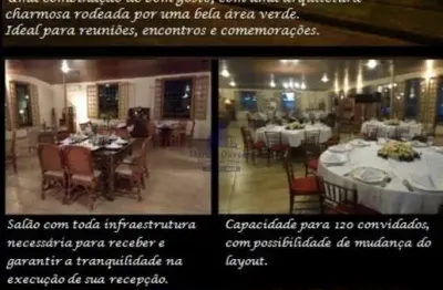 Salão de eventos de fino acabamento , espaço e segurança  com muito requinte