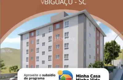 Apartamento com 1 quarto à venda no bom viver, biguaçu , 44 m2 por r$ 233.220