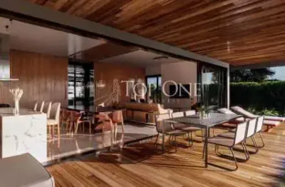 Casa em condomínio fechado com 4 quartos à venda na praia do estaleiro, balneário camboriú , 298 m2 por r$ 4.390.000