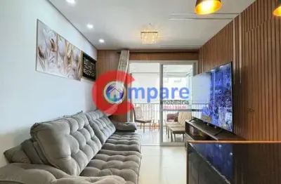 Excelente studio à venda, com 38 metros , mobiliado, 1 vaga - jardim flor da montanha, guarulhos, s