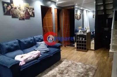 Excelente apartamento duplex  à venda,82 metros 2 dormitórios, 1 vaga - jardim são domingos, guarul