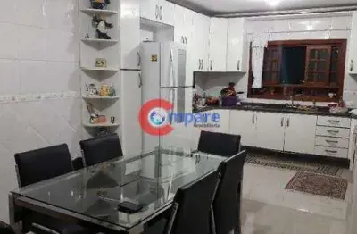 Sobrado residencial à venda, parque continental, guarulhos/sp