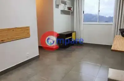 Excelente apartamento à venda, vista livre, com 2 dormitórios e 1 vaga de garagem, na região do jar