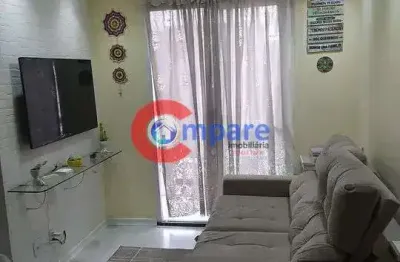 Excelente apartamento à venda, 45 metros com 2 dormitórios, 1 vaga - parque industrial/jardim  cumb