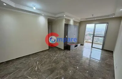 Condomínio flex guarulhos - apartamento padrão de 3 quartos, sendo 1 suíte, com 77 m² de área total