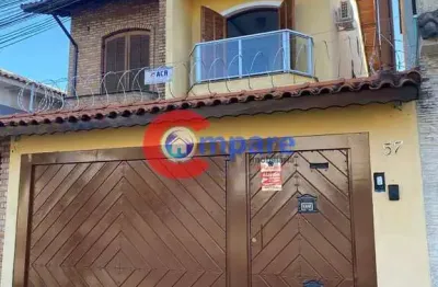 Excelente sobrado à venda, com 3 dormitórios, 1 suite, 6 vagas- jardim santa clara, guarulhos, sp