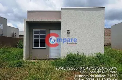 Casa à venda 2 quartos, 47m², egydio zani, sao jose do rio preto - sp