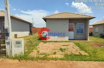 Casa à venda 2 quartos, 43m², conjunto habitacional vida nova, barretos - sp
