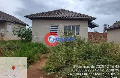 Casa à venda 2 quartos, 44m², residencial maria clara 2, sao jose do rio preto - sp