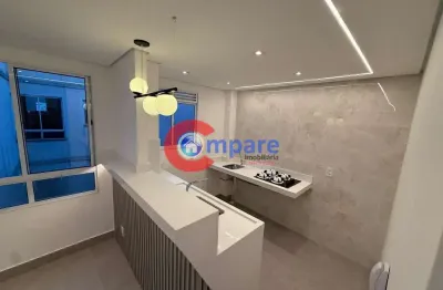 Apartamento reformado com acabamento moderno, com 2 dormitórios e 1 vaga de garagem no condomínio p