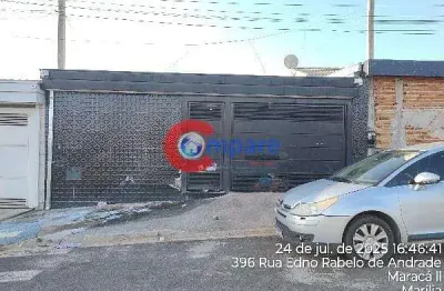 Casa à venda 2 quartos, 2 vagas, 45m², residencial salvador bassalobre (pa, marilia - sp