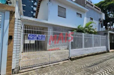 Sobrado próximo a praia, 3 quartos, 167 m² - boqueirão - santos/sp