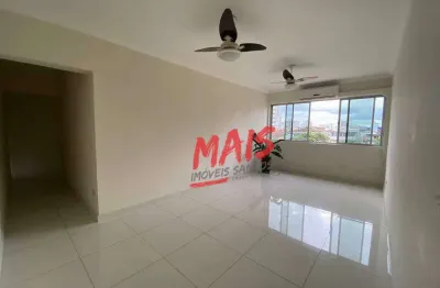 Apartamento com 2 quartos para alugar, 105 m², no gonzaga - santos/sp