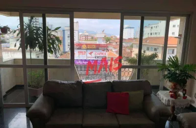 Apartamento com 4 dormitórios à venda, 280 m² por r$ 900.000,00 - embaré - santos/sp