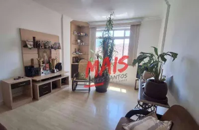 Apartamento com 2 dormitórios à venda, 102 m²  - embaré - santos/sp