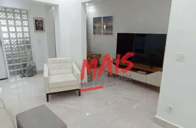 Sobrado com 3 dormitórios à venda -  200 m ² - embaré - santos/sp