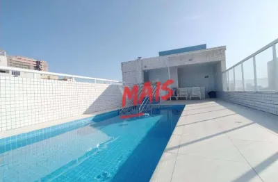 Apartamento com 1 dormitório à venda, 37 m² boqueirão - santos/sp