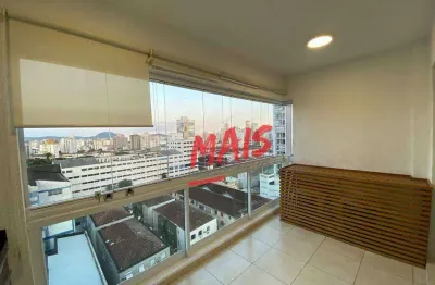 Apartamento com 2 dormitórios à venda, 70 m²  - boqueirão - santos/sp