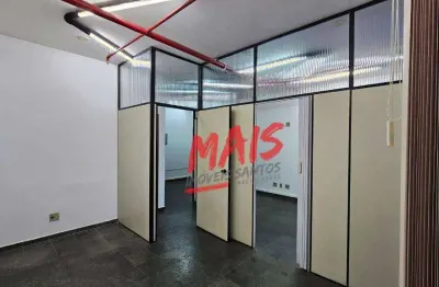 Sala para alugar em avenida movimentada, 55 m² - vila matias - santos/sp