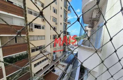 Apartamento com 2 dormitórios à venda, 68 m² - boqueirão - santos/sp