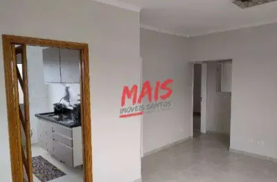 Apartamento com 2 dormitórios à venda, 63 m² por r$ 420.000,00 - macuco - santos/sp