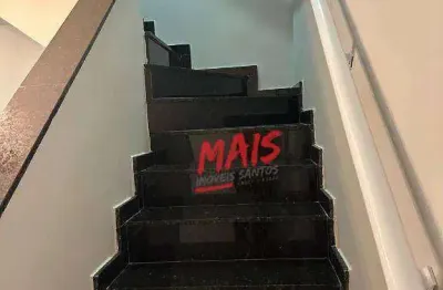 Sobrado com 2 dormitórios à venda, 117 m² - macuco - santos/sp