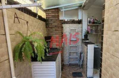 Village com 3 dormitórios à venda, 112 m² - macuco - santos/sp