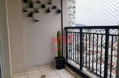 Apartamento com 2 dormitórios à venda, 63 m² por r$ 670.000,00 - marapé - santos/sp