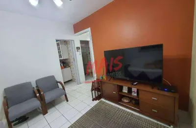 Apartamento com 2 dormitórios à venda, 66 m²  - estuário - santos/sp