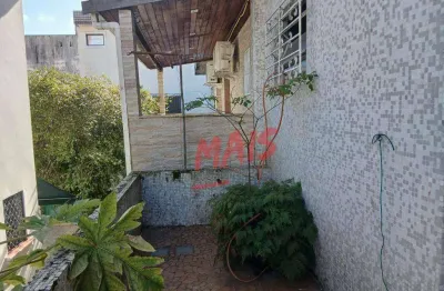 Sobrado com 2 dormitórios à venda, 160 m² - aparecida - santos/sp