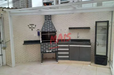 Sobrado com 2 dormitórios à venda, 130 m² - marapé - santos/sp