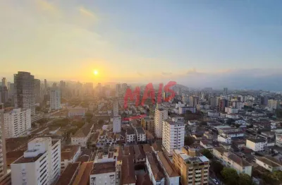 Apartamento com 3 dormitórios à venda, 133 m² - embaré - santos/sp