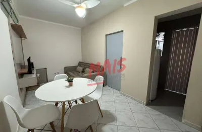 Apartamento com 1 dormitório, 35 m² - venda  ou aluguel - josé menino - santos/sp