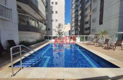 Apartamento 3 dormitórios, 1 suíte para alugar, 124 m² - aparecida - santos/sp