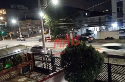 Apartamento com 2 dormitórios à venda, 82 m² - encruzilhada - santos/sp