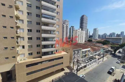 Apartamento com 3 dormitórios à venda, 122 m²- embaré - santos/sp