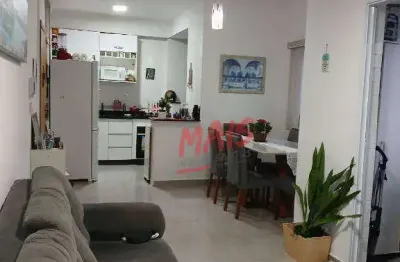 Apartamento com 2 dormitórios à venda, 68 m² - campo grande - santos/sp