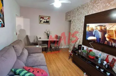 Apartamento com 2 dormitórios à venda, 88 m² por - encruzilhada - santos/sp