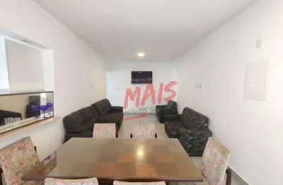 Apartamento com 3 dormitórios para alugar, 92 m² - gonzaga - santos/sp