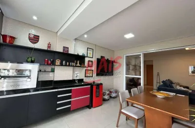 Apartamento com 3 dormitórios à venda, 210 m² - embaré - santos/sp